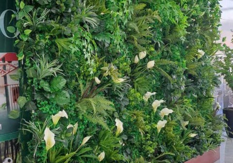 Thi công tường cây giả tại thái nguyên cho Công Ty Bất Động Sản Indochine